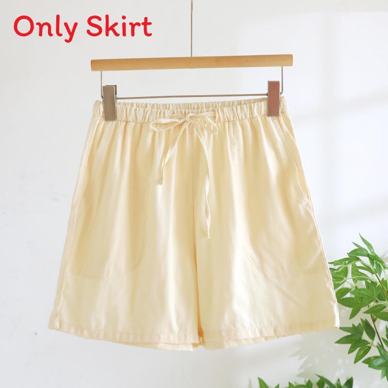 Lightweight Cotton Womens Pajama With Round Neck Sleeveless Top And Shorts For Summer