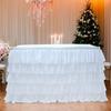 5 Layers Elegant Table Skirt for Wedding Party Baby Shower Home Decoration