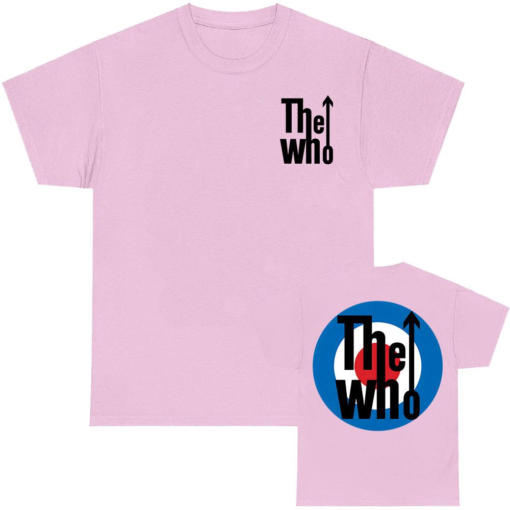 Футболка Rock Band The Who с коротким рукавом, летняя, свободная, футболки, гранж-мода, хип-хоп, уличная одежда, унисекс, хлопок, мужская футболка, круглый вырез