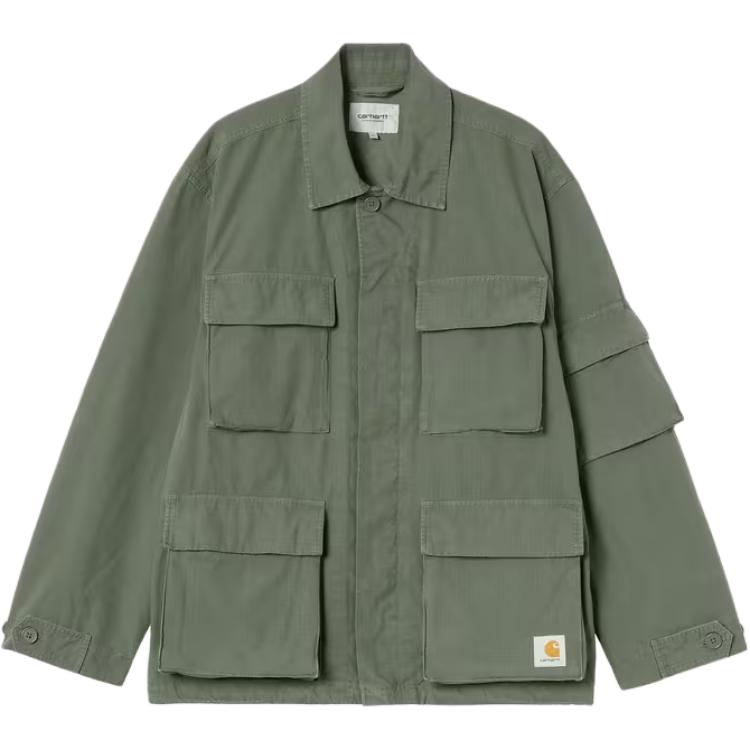 Carhartt WIP SS26 Mandelson Jacket Casual Flap Pocket Button Closure Long Sleeve Jacket Unisex Jacket I036803-11-GD