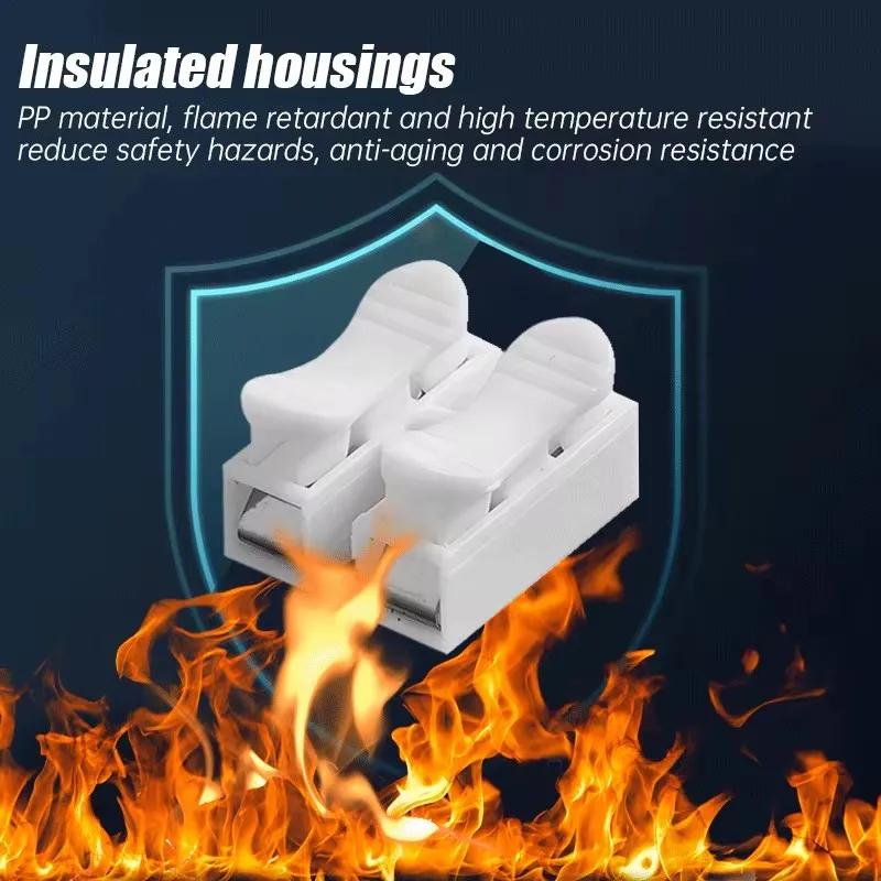 Проводной соединитель CH-1 CH-2 Пресс-клеммная колодка Зажим для шнура питания Огнестойкая клеммная колодка Быстрые электрические кабельные соединители