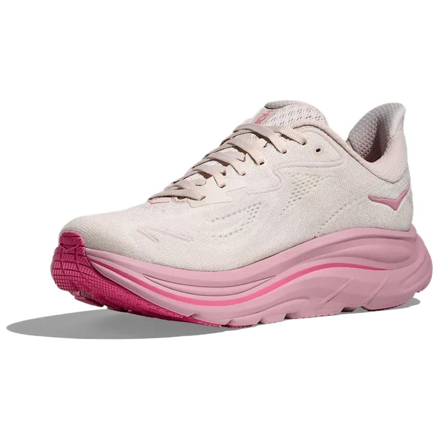 HOKA One One Clifton 10 Модные Удобные Нескользящие Прочные Кроссовки с Низким Верхом Унисекс Кроссовки для Бега Розовый 1162031-RMD