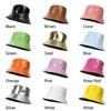 Unisex Cotton PU Leather Climbing Bucket Hat Sun Hat Fisherman Hat Fishing Hat