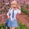 Китагава Марин Косплей Аниме My Dress Up Darling Kitagawa Marin Косплей Костюм Платья Школьная форма Парик Серьги Костюм для девочек