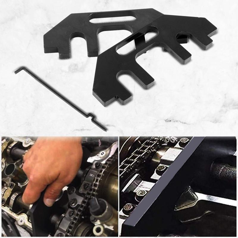 Car Camshaft Holding Tool Kit Engines Timing Tool w/Tensioner Fit for Ford V6 3.5L & 3.7L Engines
