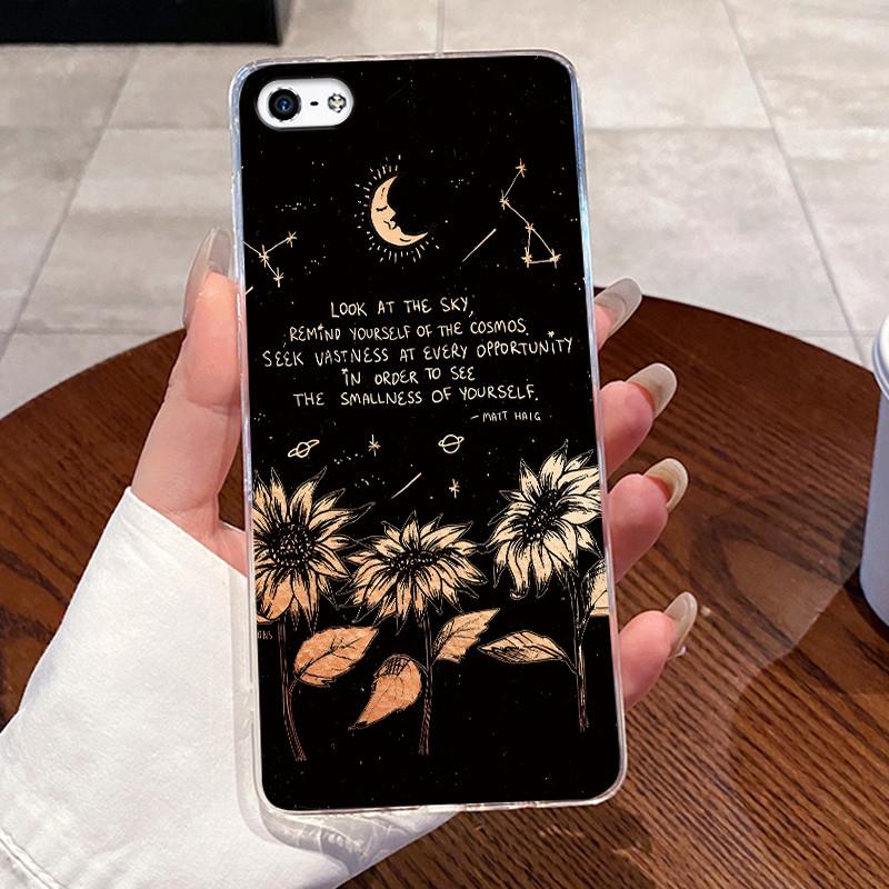 Чехол для iPhone 5 5s 4 4s Чехол Эстетичный Модный Милый Кот Астронавт Мягкий Силикон Задняя Крышка iP5 iP 4 Прозрачный Чехол для Телефона