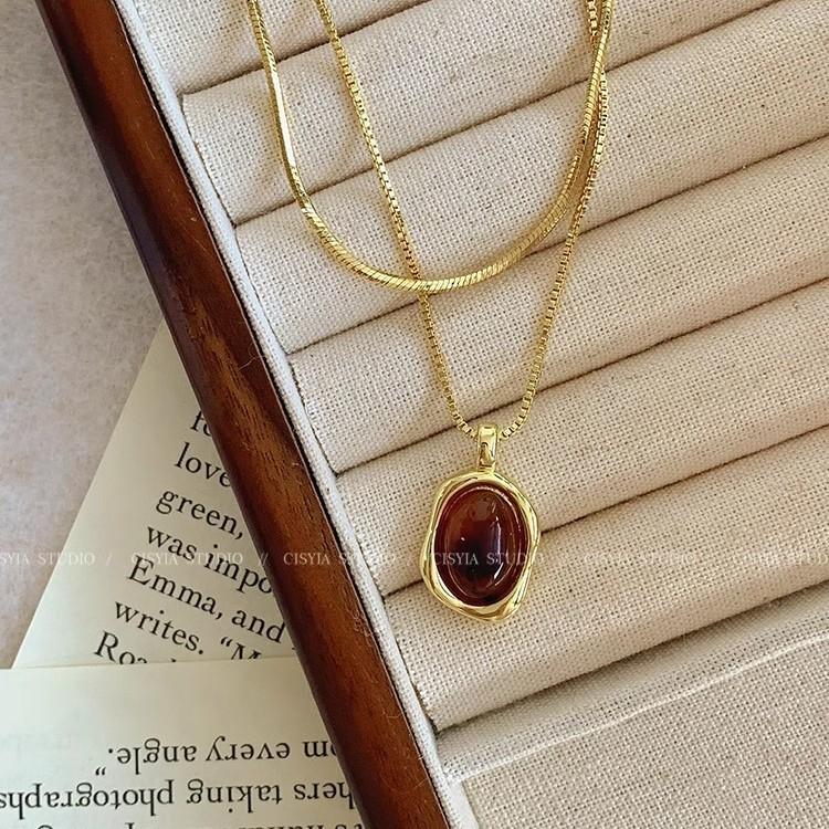 Популярное многослойное золотое ожерелье-свитер для девочек, легкая роскошная высококачественная цепочка-свитер для ниши