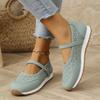 2025 Women's Summer New Fashion Round Toe Thick Bottom Non-slip Loafers Outdoor Walking Comfortable Hollow Designer Flat Shoes