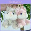 Cute Plush Fox Keychain Soft Fabric Doll Adorable Cartoon Animal Accessory For Bags