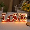 Letter Light Battery Express Love Props Operated Romantic LED Marquee Letters Love Sign