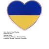 Значок в форме сердца с флагом Украины, металлическая пуговица, значок в форме сердца, брошь на лацкан, аксессуары для одежды, куртка, шляпа, сумка