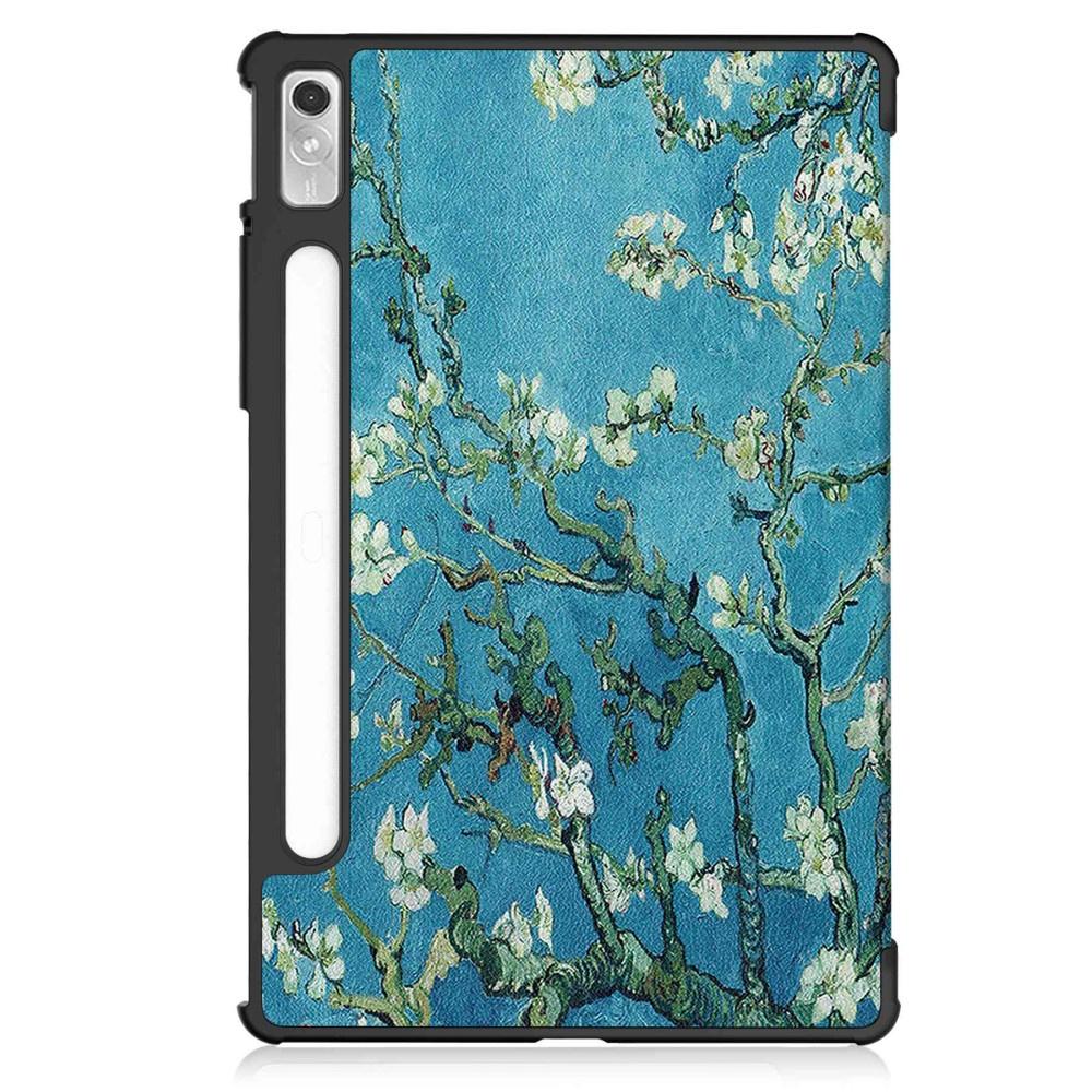 Case for Lenovo Tab P11 Pro Gen 2 TB132FU TB132XU 11.2", Three-part with space for a stylus, Flowers