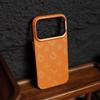 Magnetic Carbon Fiber Texture PC Phone Case IPhone 17 Pro Max With Metal Buttons Shockproof Slim Back Cover