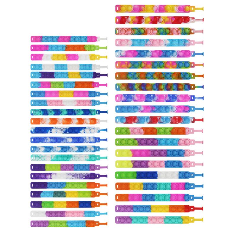 12/24 шт. браслеты с игрушками-фиджетами для детей на день рождения, сувениры на день рождения, наполнитель для пиньяты, подарок для гостя, сенсорный браслет для снятия стресса
