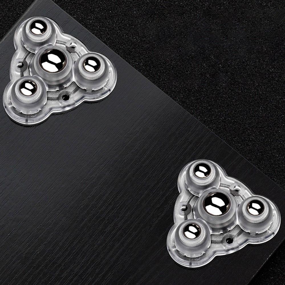 4 шт. Универсальный шкив из АБС-пластика, вращающееся колесо, самоклеящийся шкив для хранения, мебельный ролик, дом