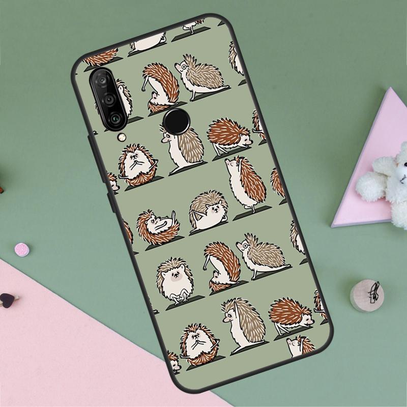 Животное Ежик Для Huawei P40 P20 P30 Lite P60 Pro Nova 10 9 SE 5T 12i 12s 11i Y91 Y90 Y60 Y70 Y72 Y61 Чехол