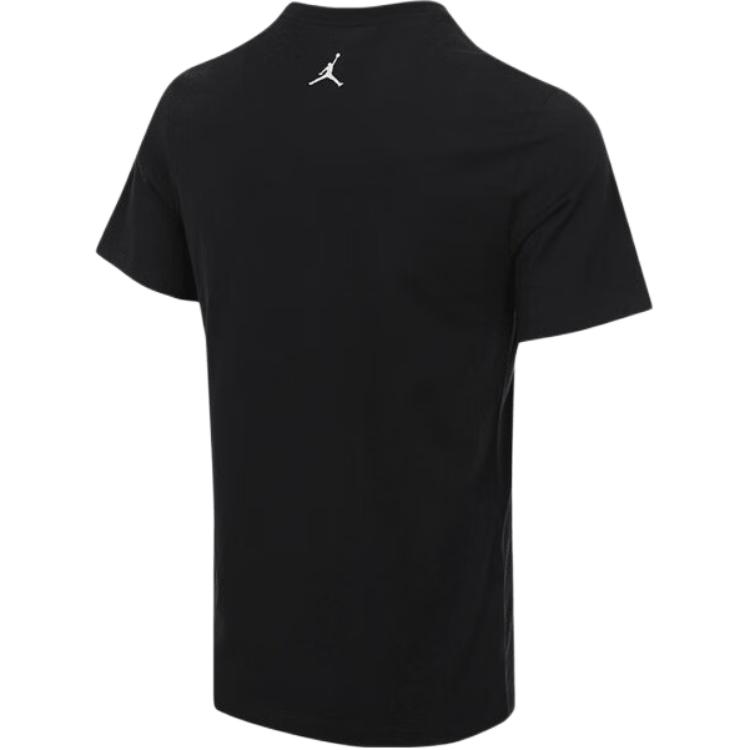 Jordan Fltaj1 Ss25 Ess Crew Футболка с круглым вырезом Модная Универсальная Футболка с коротким рукавом Мужские топы Черный IB3356-010