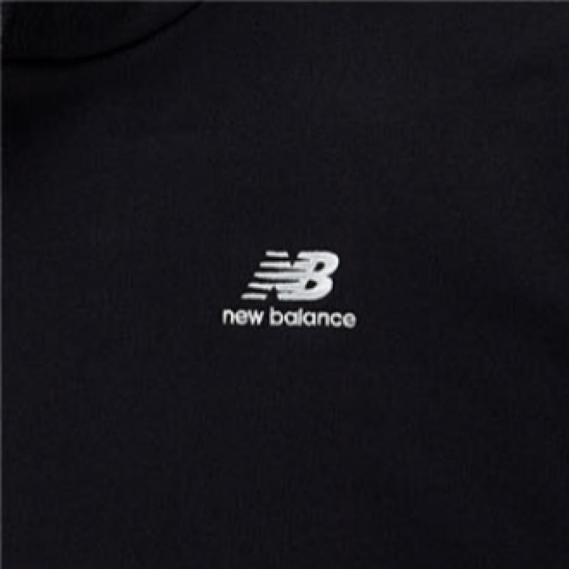 New Balance Футболка Club Nbn0c21013 Bk Essential с капюшоном и длинными рукавами