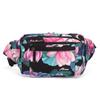 FANDARE Stylish Waist Multifunctional Waist Shoulder Crossbody Lightweight Sports Waist Bag for Men and with Rain Perfect for Outdoor Black Floral