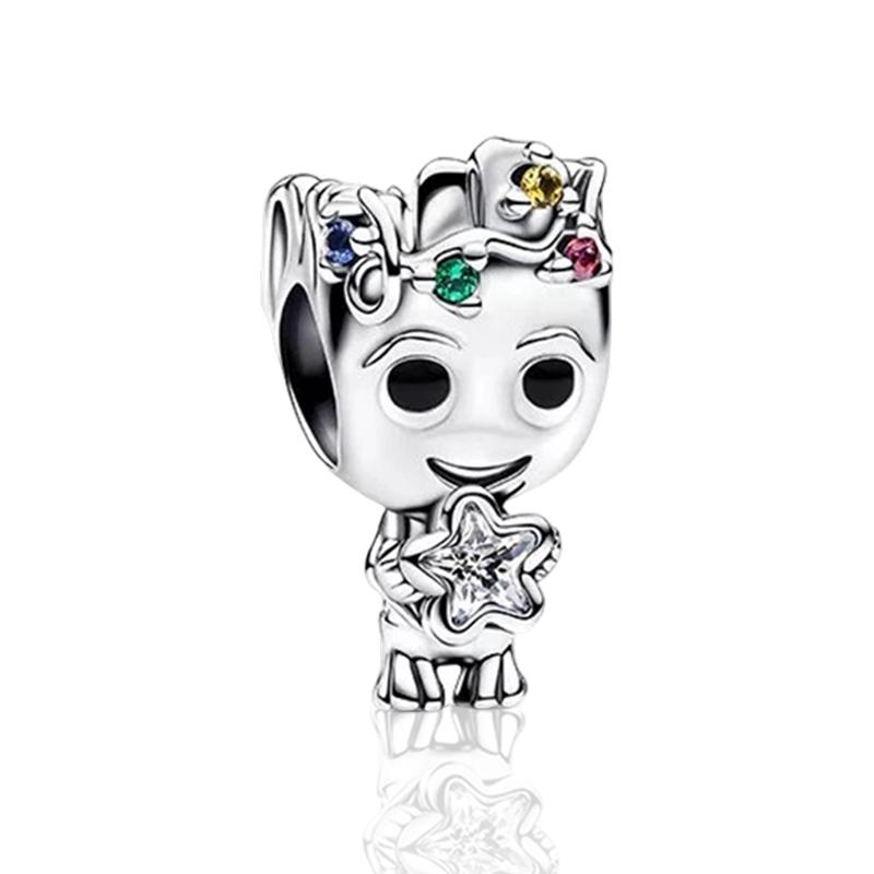 Стражи Галактики Грут Звездный Лорд Шармы Бусины Подвеска Подходят для Серебряного Браслета Ожерелья Для DIY Украшений Подарок