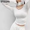 Тонкий тонкий свитер с воротником-стойкой, сексуальный однотонный женский топ с длинным рукавом, облегающая рубашка, повседневная весна-лето