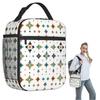 Белая богемная этническая tribal print термосумка для ланча для женщин и детей, герметичные контейнеры для еды, термоланч-бокс, сумка-тоут