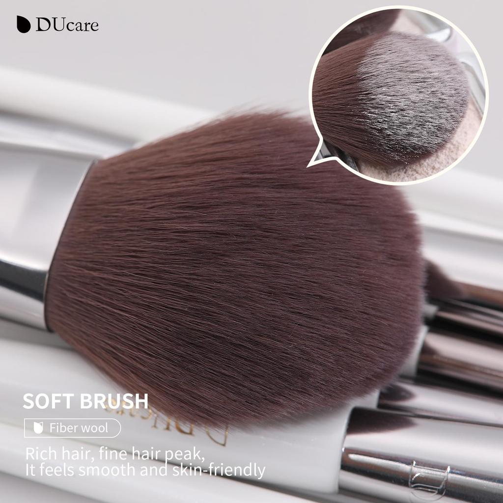 DUcare 8 шт., набор кистей для макияжа, румяна, тени для век, консилер, косметика для губ, макияж для начинающих, пудра, тональный крем, косметические инструменты с держателем
