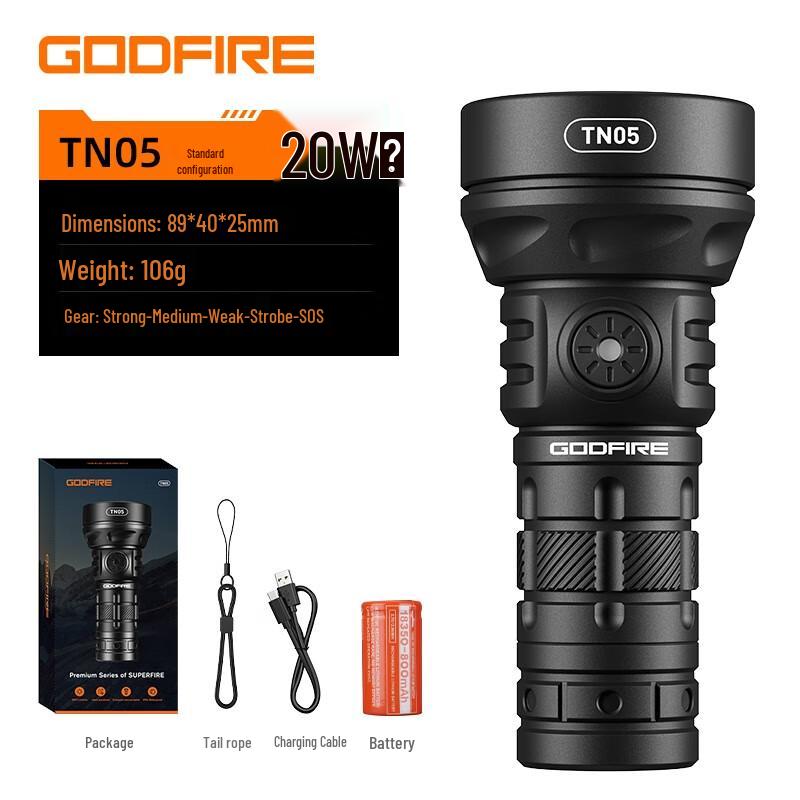 Supfire Mini LED Flashlight with Magnetic Base