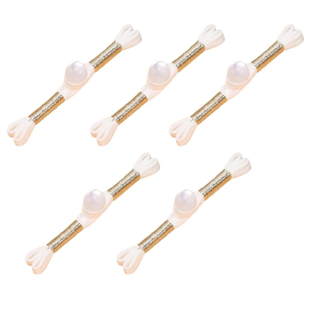 5PCS Chinese Cheongsam Buttons Traditional Costume Ornament Closure Buttons for Sewing Sweater Cardigan Evening Gowns