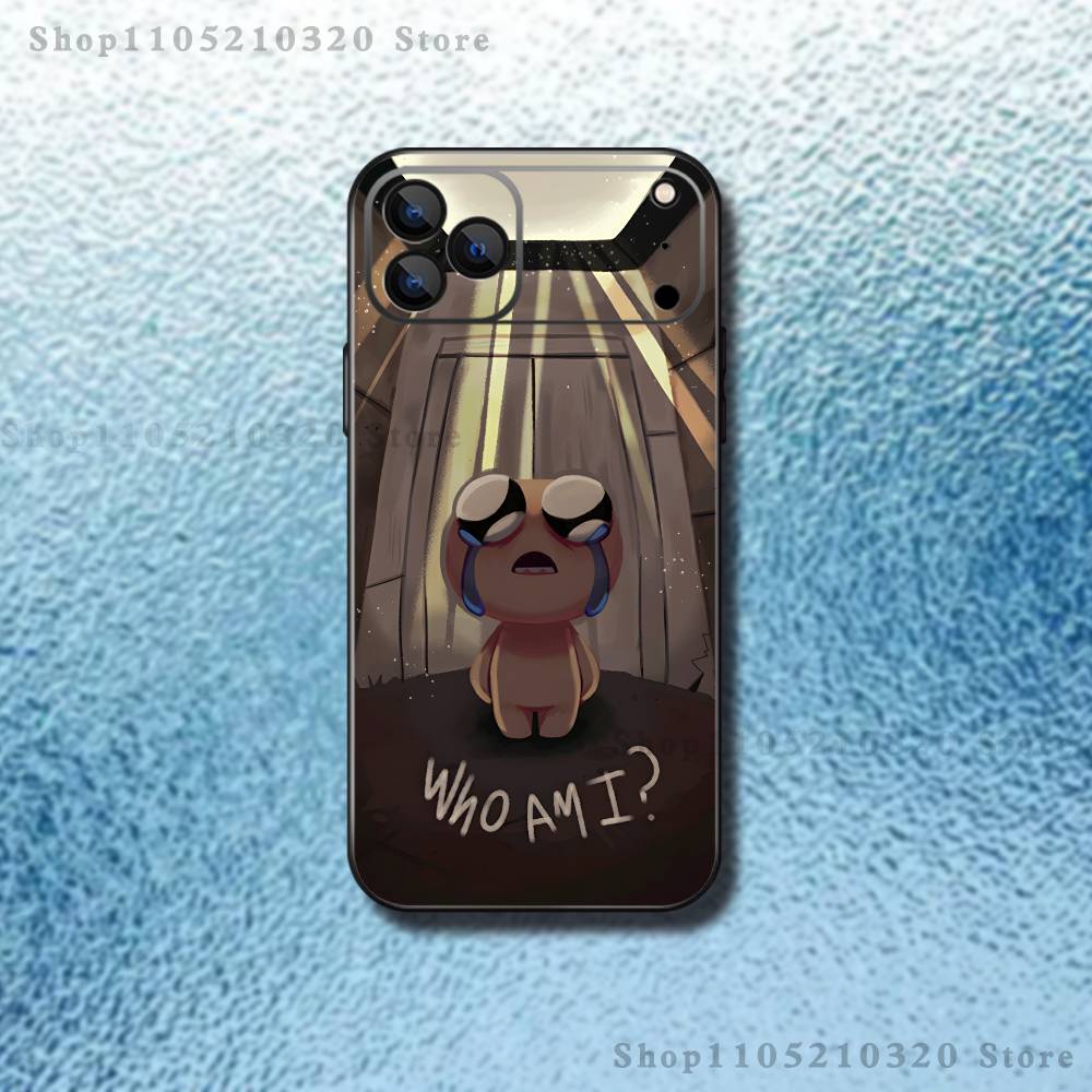 B-Binding of Isaac Phone Case For iPhone 17,16,15,14,13,12,11 ,Pro Max,XS,X,XR,SE,Mini,8,7,Soft Silicone Black Cover