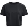Solid Color Round Neck Short Sleeve T-Shirt Women Tops Black 1376339-001