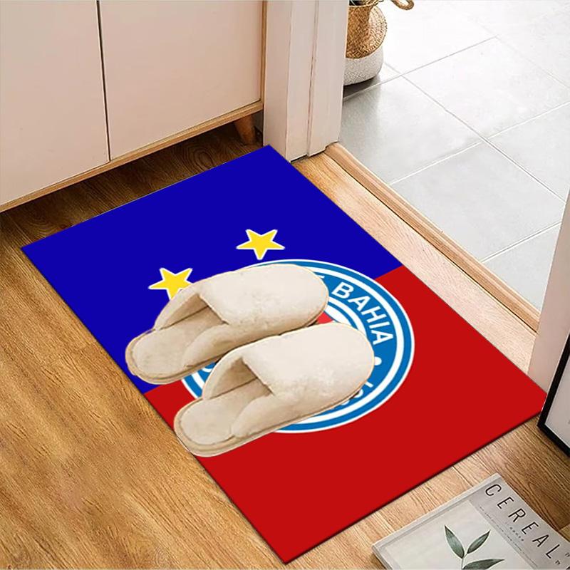 Ba-hia Sports Club Emblem Printed Office Carpet Chair Cushion Entryway Rug, Rugs for Living Room, Bedroom Christmas gifts
