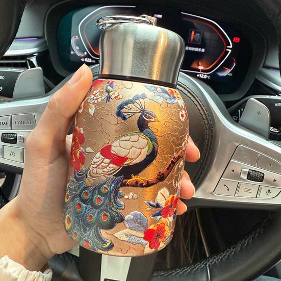 Portable Thermal Bottle Water Flask Mini Thermal Cup 300ml Insulated Tumbler for Hot Cold Drinks Leak-proof Travel Coffee Mug Gift for Lovers Parents