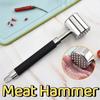 Double-side Loose Meat Tenderizer Stainless Steel Steak Mallet Kitchen Beef Hitting Tool Household