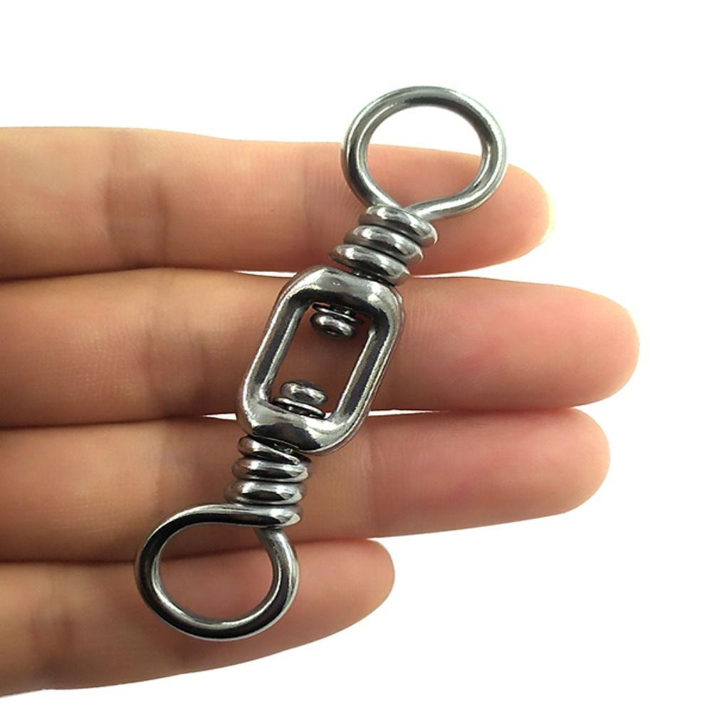Ball Bearing Fishing Swivels Stainless Steel Fishing Connector Pin Fishing Tackle Fishhook