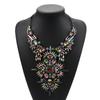 Fashion Exaggerated Necklace, Alloy Diamond-Encrusted Short Necklace, Crystal Jewelry