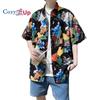 Cozy Up Men's Shirts Short Sleeve Casual Shirts Button Down Shirt for Men Beach Summer Wedding Shirt