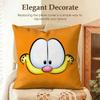 Cartoon GGarfield Cat Cushion Cover Natural Linen Organic Fabric DoubleSided Printing Sofa Home Decor Gift Pillow Case