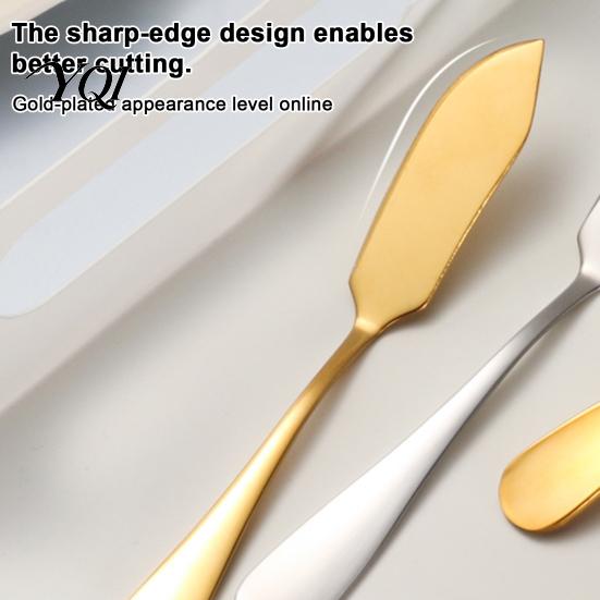 Cream Spreader for Cake Stainless Steel Jam Cutter, Multi-purpose Kitchen Tool with Curved Butter Cutter Blade, Easy Cleaning Dessert Bread And Cheese