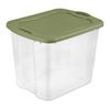 95 Quart EZ Carry Clear Storage Bin Full Grip Handles Ideal Clothing Bedding Organizing Home Office Stacking BPA-Free