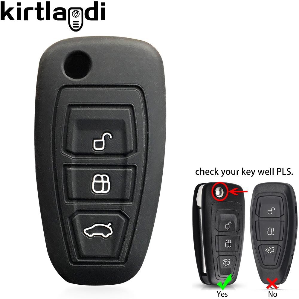 Силиконовый чехол для автомобильного ключа для Ford Kuga Focus Mk3 Mk4 Mondeo Fiesta Titanium Ecosport Transit MK8 чехол для ключа пульта дистанционного управления Аксессуары