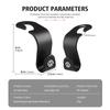 Car Seat Back Hook Double-Headed Rear Storage Auto Accessories For Volkswagen VW Golf 4 5 6 7 Polo Jetta Sagitar Magotan Passat zj2