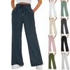 Women’s Wide Leg Sweatpants High Waisted Baggy Flared Pants Drawstring Athletic Joggers