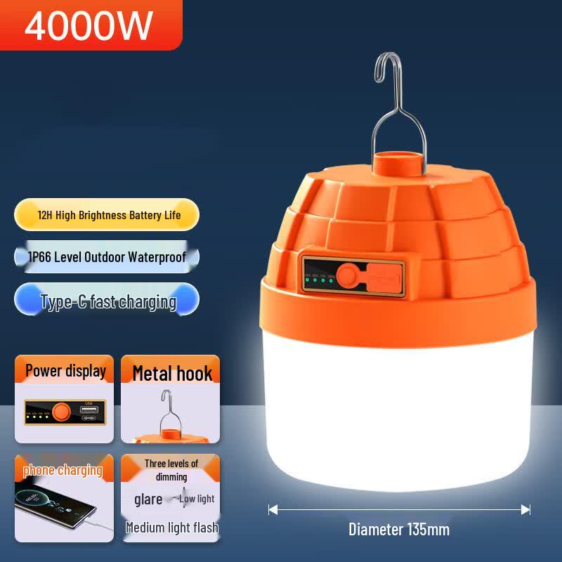Перезаряжаемый туристический фонарь-пирамида Lishi LED