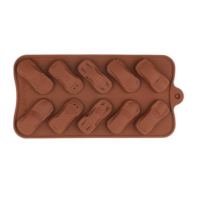Автомобиль Шоколад Силиконовая форма Спорт Автогонки Поднос для льда для украшения торта Кекс Топпер мелок воск тает конфеты кухонный инструмент