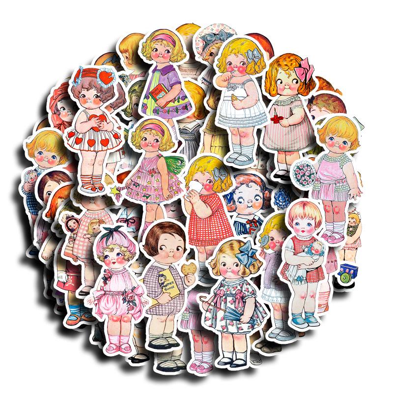 60 милых японских Loli-манор наклеек для телефона, чемодана, планшета - Водонепроницаемые украшения