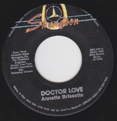 7-дюймовая пластинка ANNETTE BRISSET - Doctor Love SKD034 Skengdon 1987 Ямайка Регги, Ска и Даб