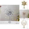 Minimalist Modern Christmas Tree Star Ornament 3d Snowflake Design Festive Decor