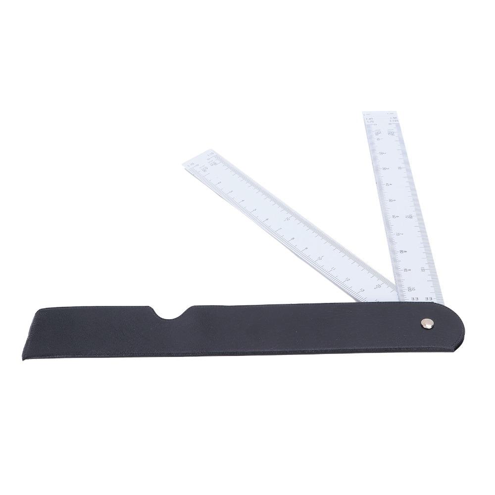 Plastic Fan Shaped Ruler Foldable Design Architect Scale Ruler Durable Scale Ruler Clothing Design