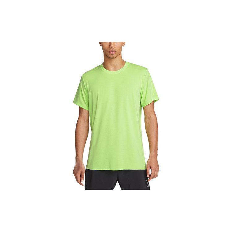 Nike Футболка с коротким рукавом Yoga Dri-Fit Pattern Print Round Neck Training для мужчин, цвет зеленый DM8142-360